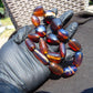 72 gr Small Beads Combination Necklace Indonesian Blue Amber for Healing A17K10