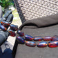 103 gr Small Beads Combination Necklace Indonesian Blue Amber for Healing A13K5