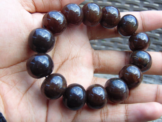 34 gram 14 Beads Mala Bracelet Indonesian Amber for Healing A14G252