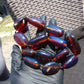 103 gr Small Beads Combination Necklace Indonesian Blue Amber for Healing A13K5