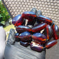 123 gr Small Beads Combination Necklace Indonesian Red Blue Amber for Healing A13K8