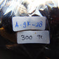300 gr 9 beads Big Necklace Indonesian Dark Blue Amber for Healing A9K28