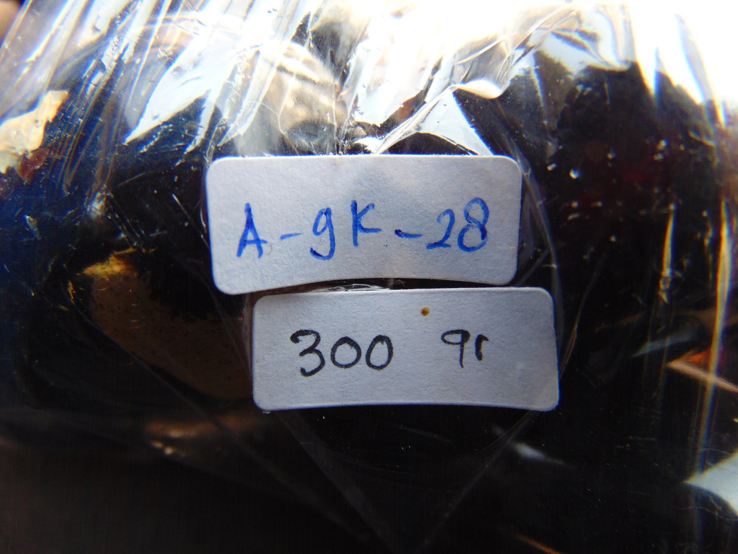300 gr 9 beads Big Necklace Indonesian Dark Blue Amber for Healing A9K28