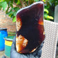 1030 gr Full Polished Indonesian Dark Red Blue Amber for Healing AR209