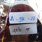 406 gr 9 beads Big Necklace Indonesian yellow blue Amber for Healing A9K23