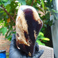1030 gr Full Polished Indonesian Dark Red Blue Amber for Healing AR209