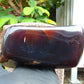 1030 gr Full Polished Indonesian Dark Red Blue Amber for Healing AR209