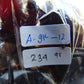 234 gr 9 beads Big Necklace Indonesian dark blue Amber for Healing A9K12