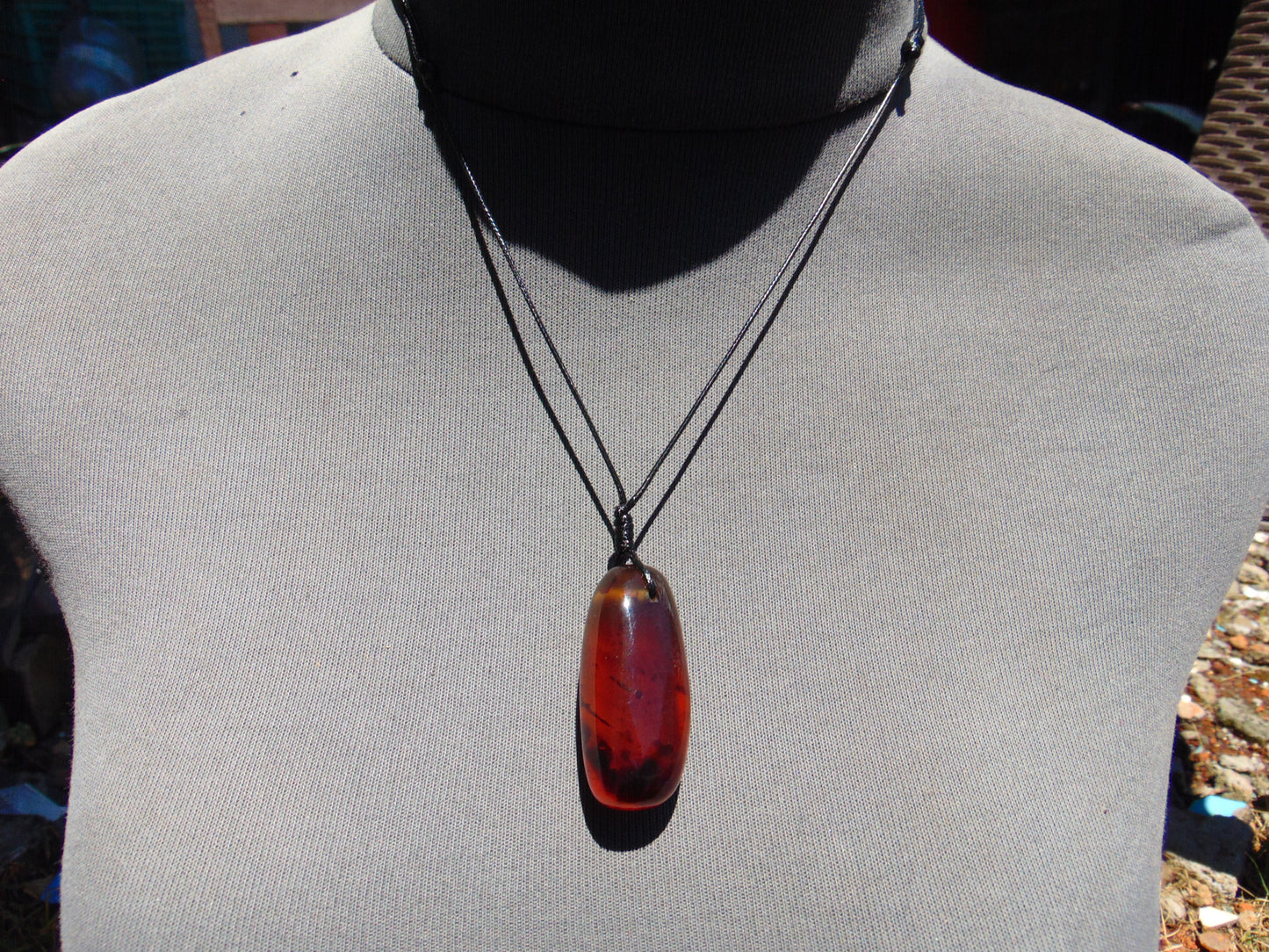 9 gram Pendant Indonesian Red Amber for Healing 26Y21