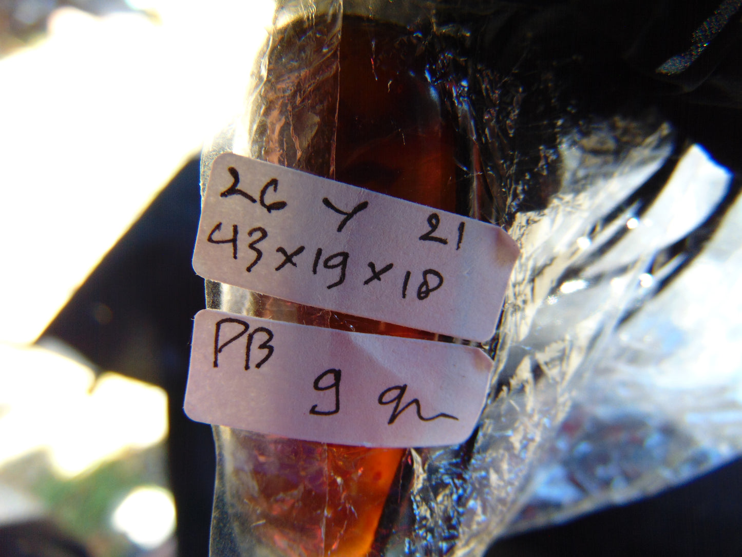 9 gram Pendant Indonesian Red Amber for Healing 26Y21