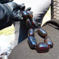 232 gr 9 beads Big Necklace Indonesian cherry red Amber for Healing A9K16