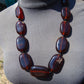84 gram Small Beads Combination Necklace Indonesian Cherry Red Amber for Healing A836