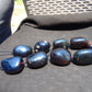 359 gr 9 beads Big Necklace Indonesian cherry blue red Amber for Healing A9K19