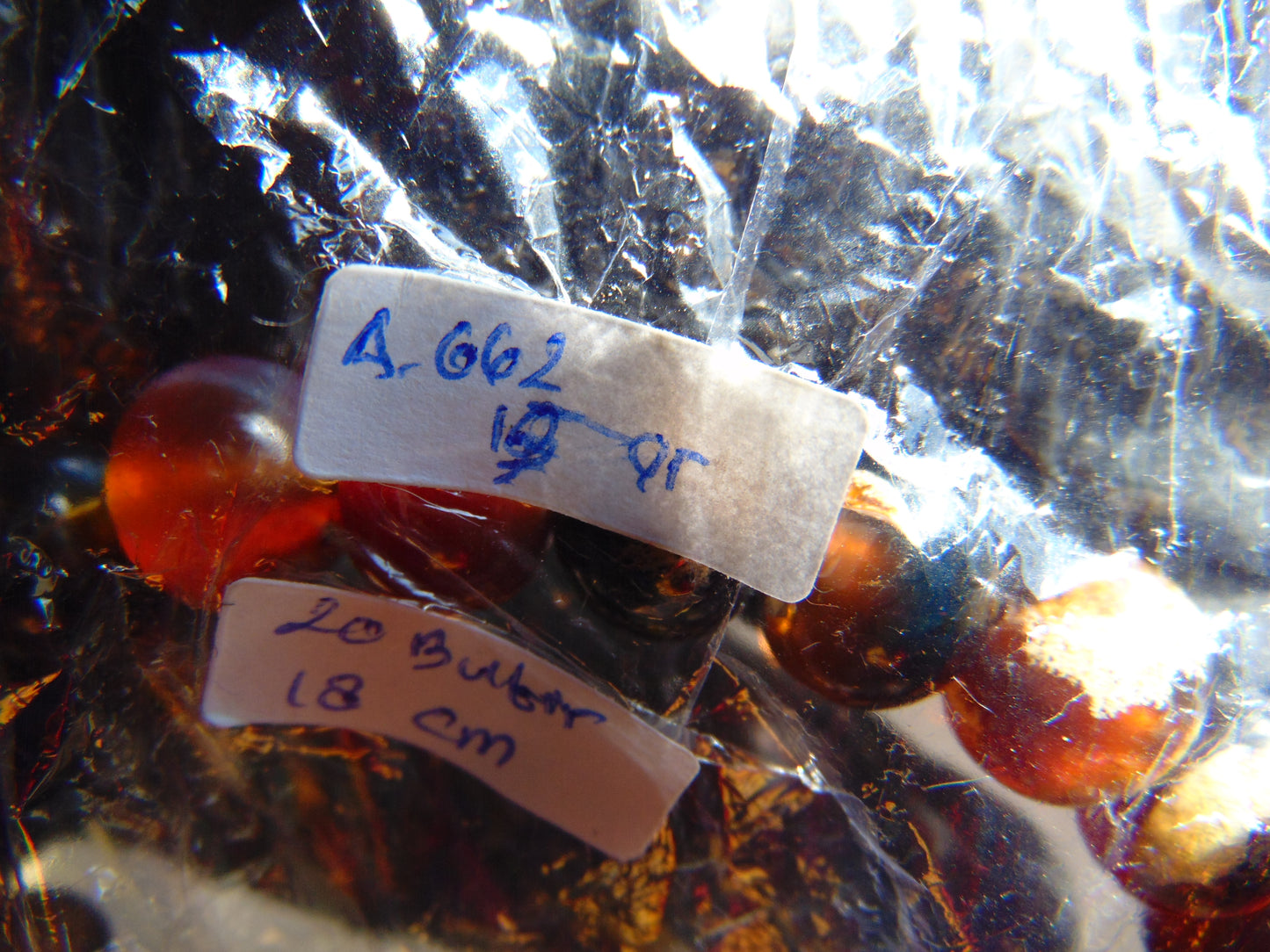 15 Gram 20 Small Beads Bracelet Indonesian Amber for Healing A662
