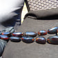 210 gr Big Necklace Indonesian Dark Blue Amber for Healing A11K17