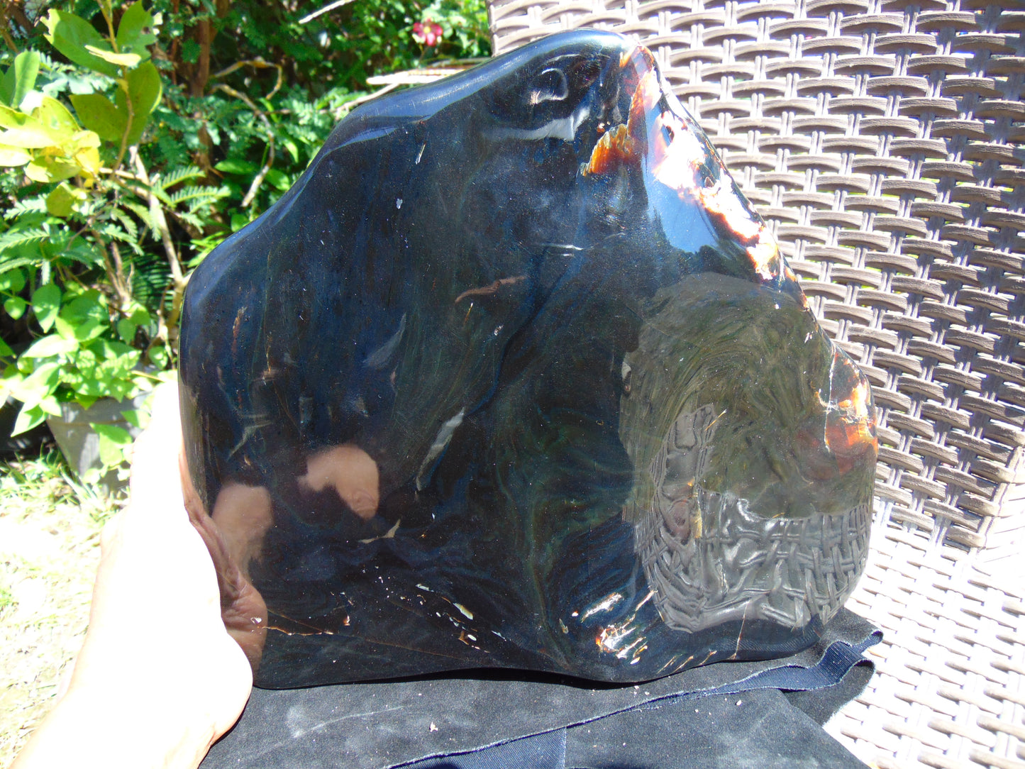 3239 gram Big Polished 280x250x50 mm Indonesia Blue Amber for Healing ML40