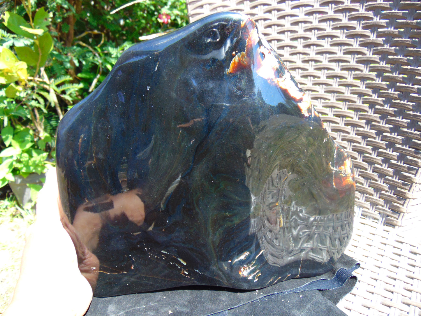 3239 gram Big Polished 280x250x50 mm Indonesia Blue Amber for Healing ML40