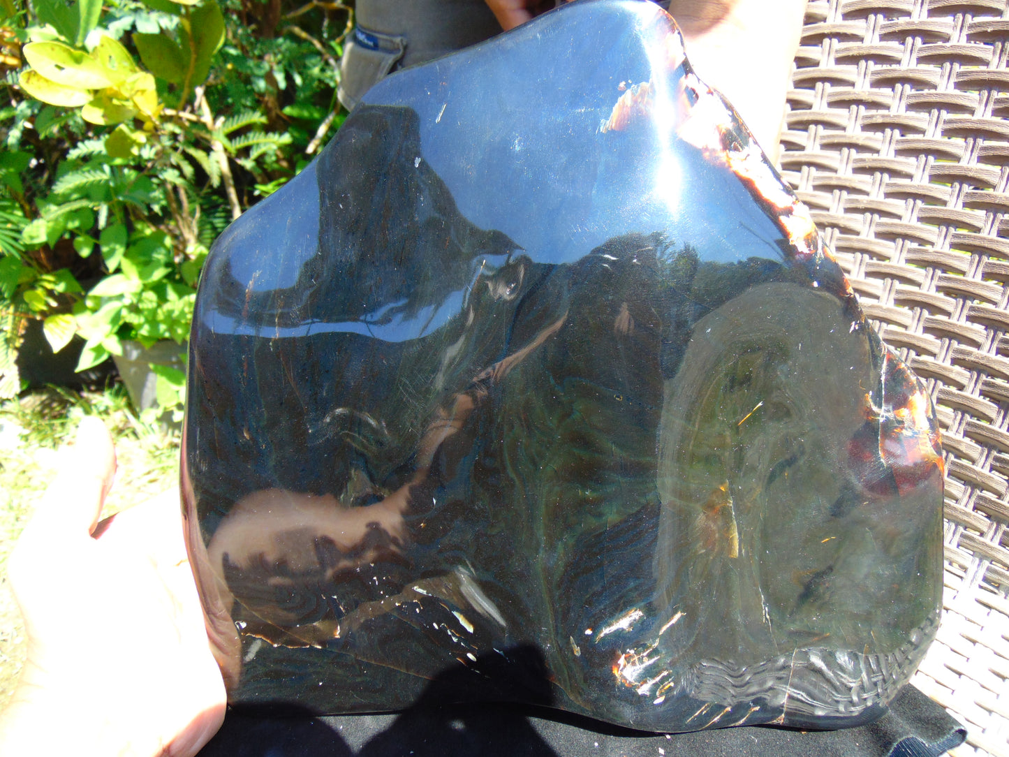3239 gram Big Polished 280x250x50 mm Indonesia Blue Amber for Healing ML40