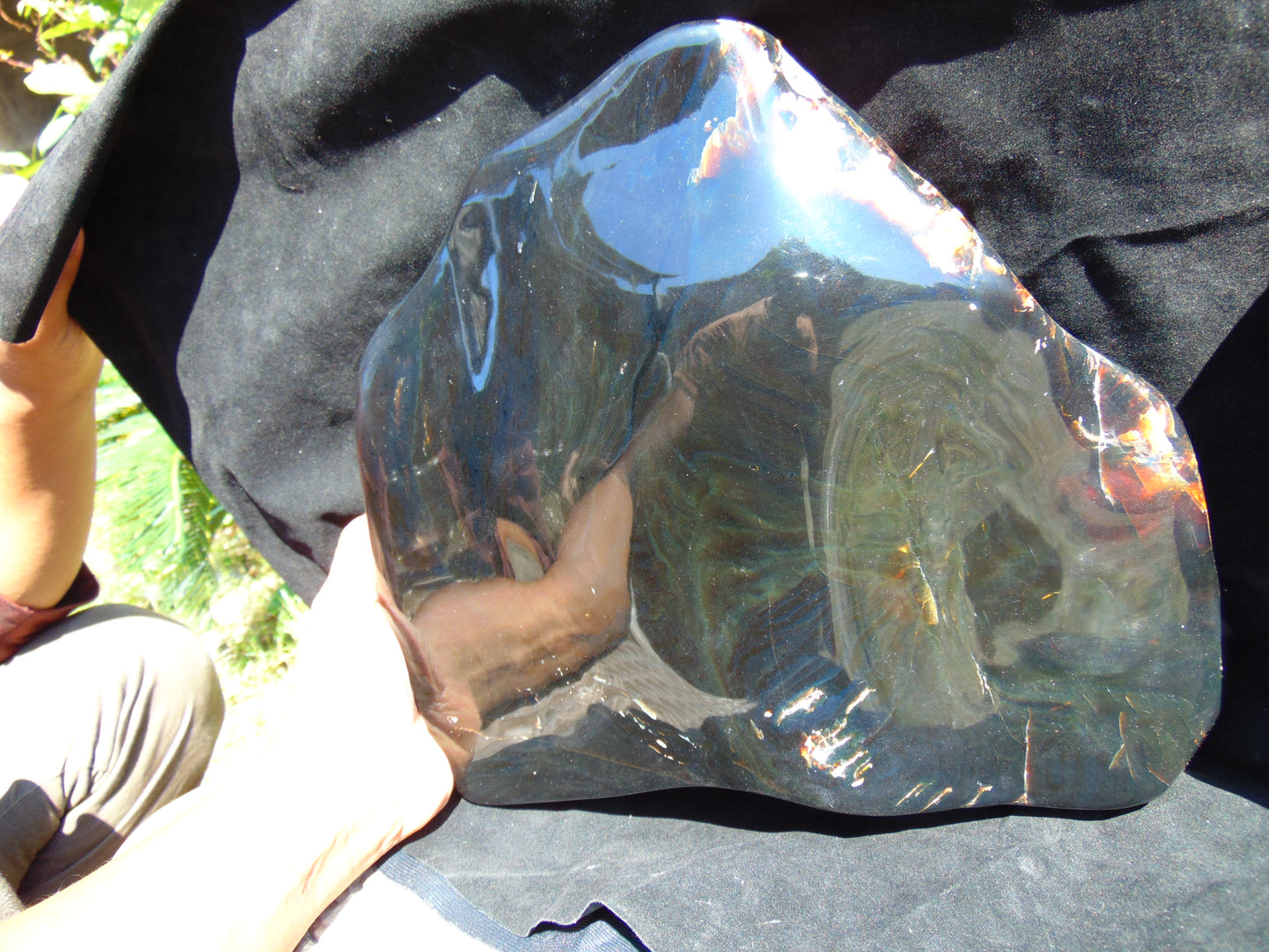 3239 gram Big Polished 280x250x50 mm Indonesia Blue Amber for Healing ML40
