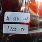 170 gr 9 beads Big Necklace Indonesian cherry blue red Amber for Healing A9K18
