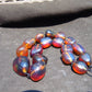 128 gr Small Beads Combination Necklace Indonesian Blue Amber for Healing A17K30
