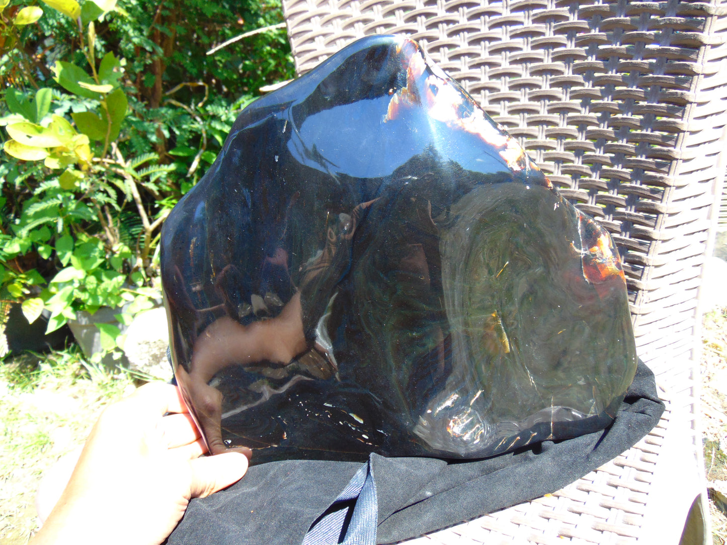 3239 gram Big Polished 280x250x50 mm Indonesia Blue Amber for Healing ML40