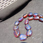 92 gr Small Beads Combination Necklace Indonesian Blue Amber for Healing A15K3