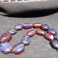 92 gr Small Beads Combination Necklace Indonesian Blue Amber for Healing A15K3