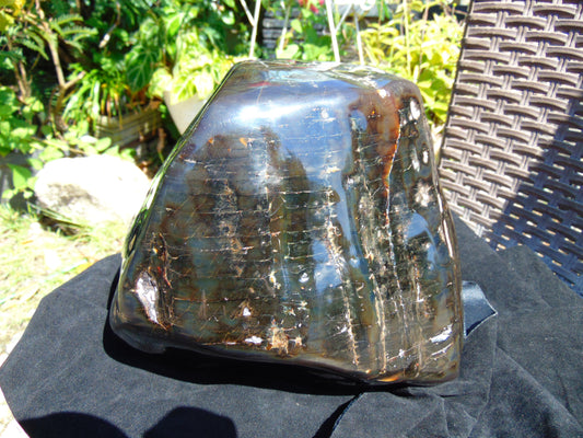 3447 gram Big Polished 110x180x200 mm Indonesia Green Amber for Healing ML27