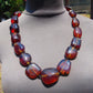 92 gr Small Beads Combination Necklace Indonesian Blue Amber for Healing A15K3