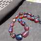 96 gr Small Beads Combination Necklace Indonesian Blue Amber for Healing A19K9