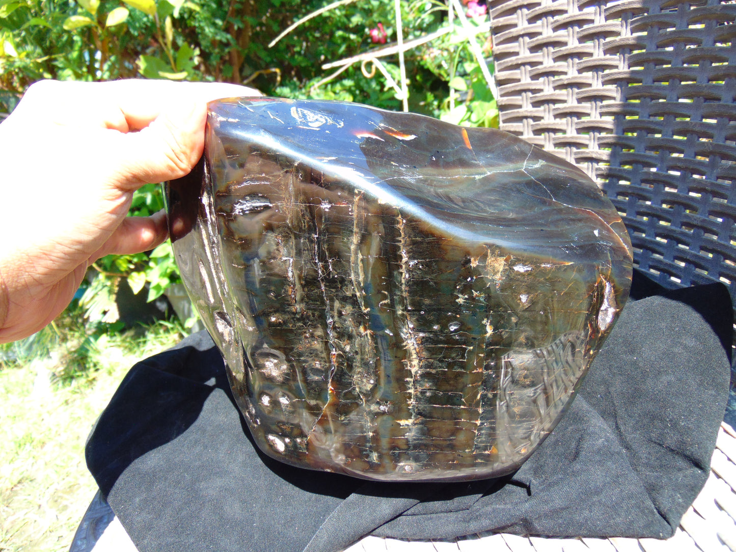 3447 gram Big Polished 110x180x200 mm Indonesia Green Amber for Healing ML27