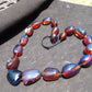 96 gr Small Beads Combination Necklace Indonesian Blue Amber for Healing A19K9