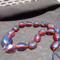 114 gr Small Beads Combination Necklace Indonesian Red Blue Amber for Healing A17K4