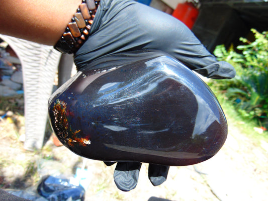 393 gr Full Polished 490x90x60mm Indonesian Amber for Healing AR240