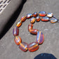 120 gr Small Beads Combination Necklace Indonesian Blue Amber for Healing A17K29