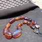 120 gr Small Beads Combination Necklace Indonesian Blue Amber for Healing A17K29