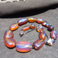120 gr Small Beads Combination Necklace Indonesian Blue Amber for Healing A17K29