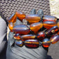 120 gr Small Beads Combination Necklace Indonesian Blue Amber for Healing A17K29
