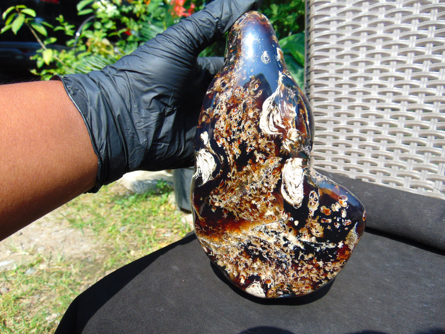 1329 gr Full Polished Indonesian Root Amber for Healing AR123