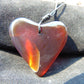 8 gr Heart Pendant Indonesian Red Honey Amber for Healing 26Y127