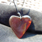 8 gr Heart Pendant Indonesian Red Honey Amber for Healing 26Y127