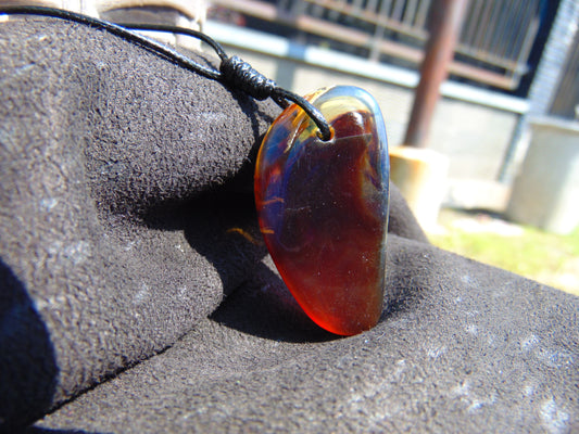 6 gr Pendant Indonesian Blue Amber for Healing P517