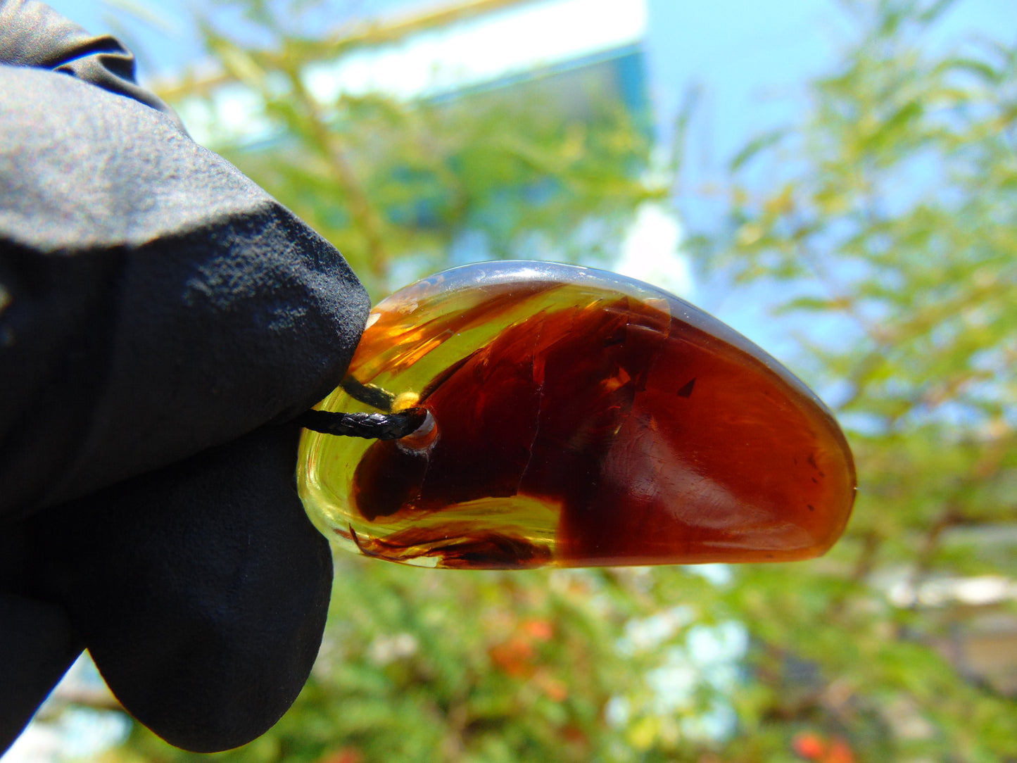 6 gr Pendant Indonesian Blue Amber for Healing P517
