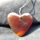 11  gr Heart Pendant Indonesian Red  Amber for Healing 26N50