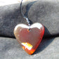 11  gr Heart Pendant Indonesian Red  Amber for Healing 26N50