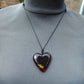 11  gr Heart Pendant Indonesian Red  Amber for Healing 26N50