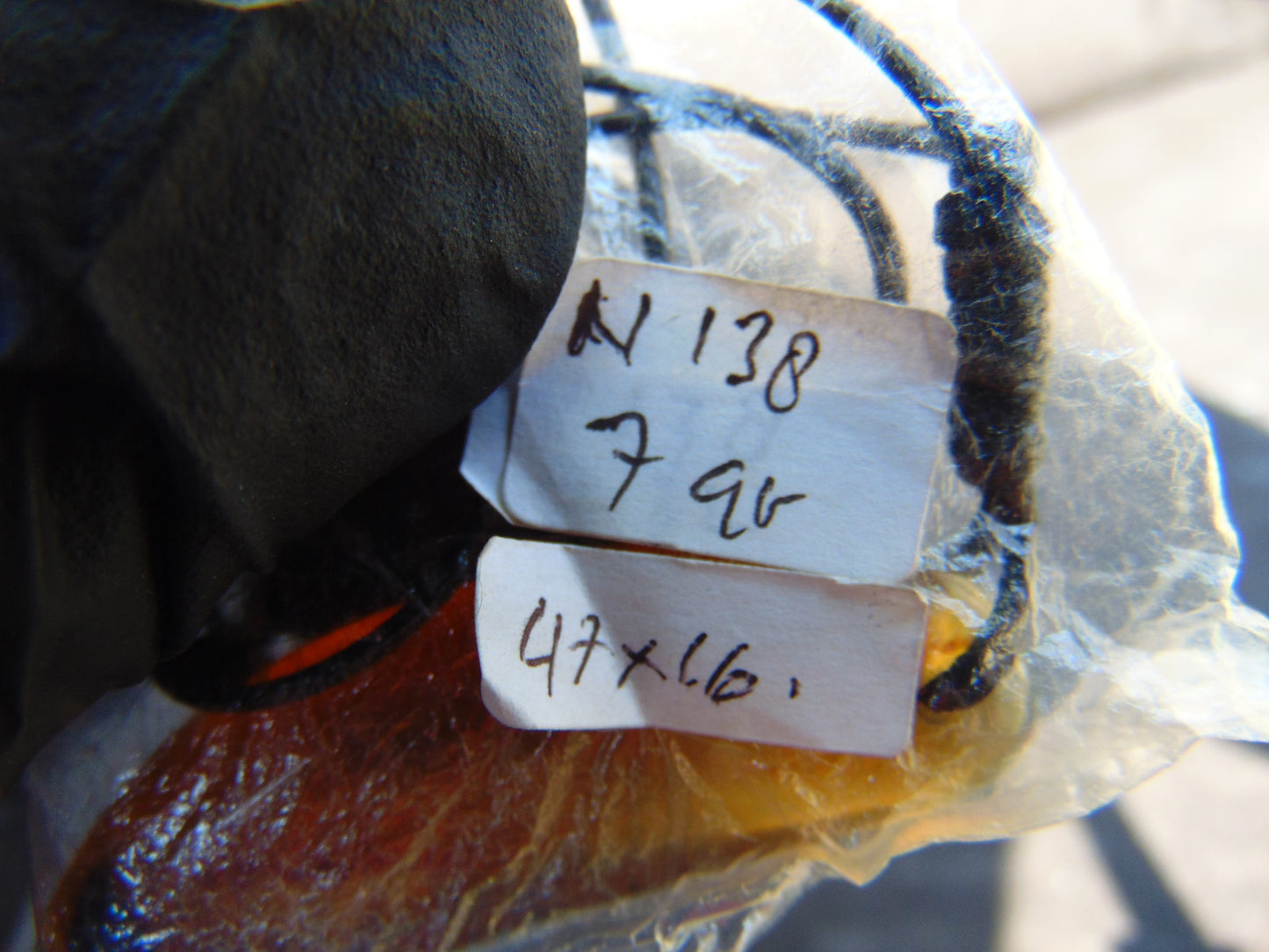 7 gr  Pendant Indonesian Blue Amber for Healing N138