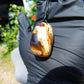 10 gr Pendant Indonesian white blue Amber for Healing Y3