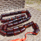 171gr Komboloi Tasbih Rosary 33+2 Beads 16x22 mm Indonesian Red Amber for Healing 26COAR27